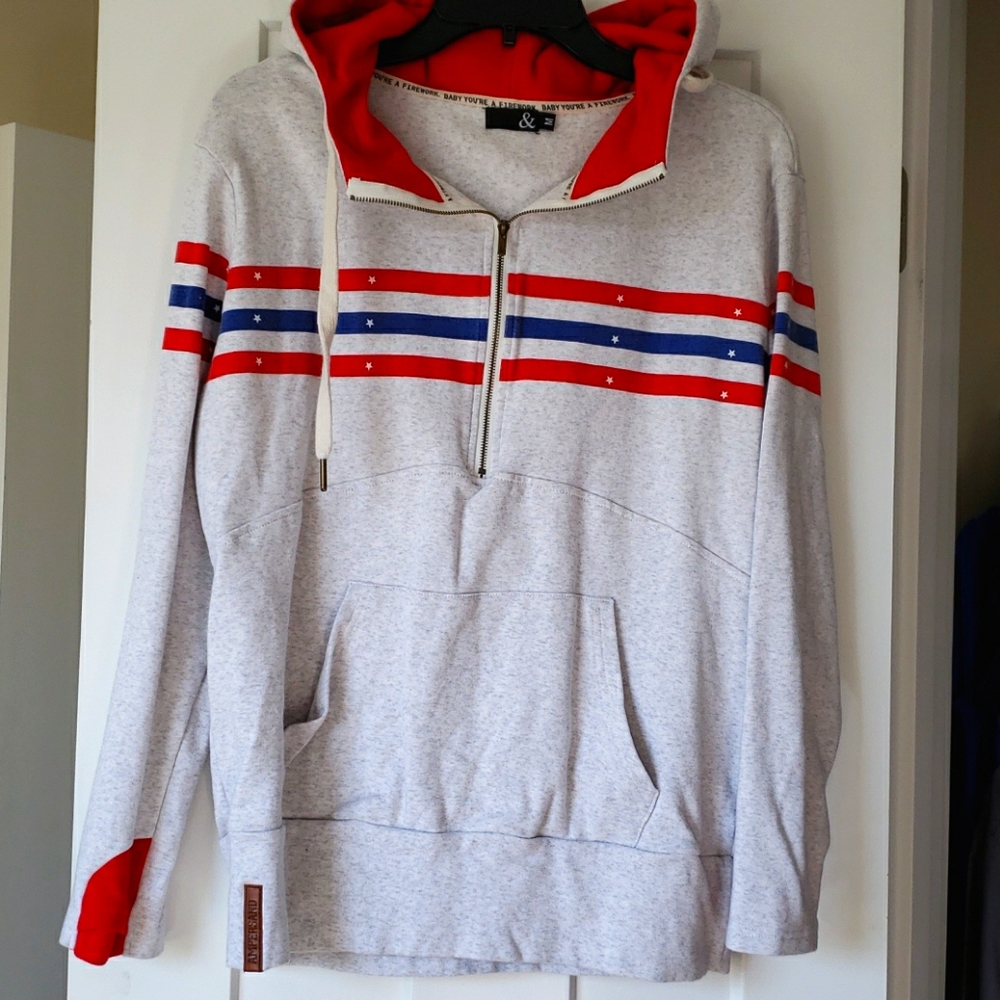 Ampersand zip up hoodie